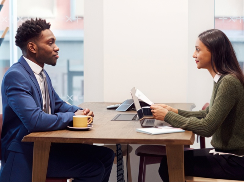 employer interviewing candidate